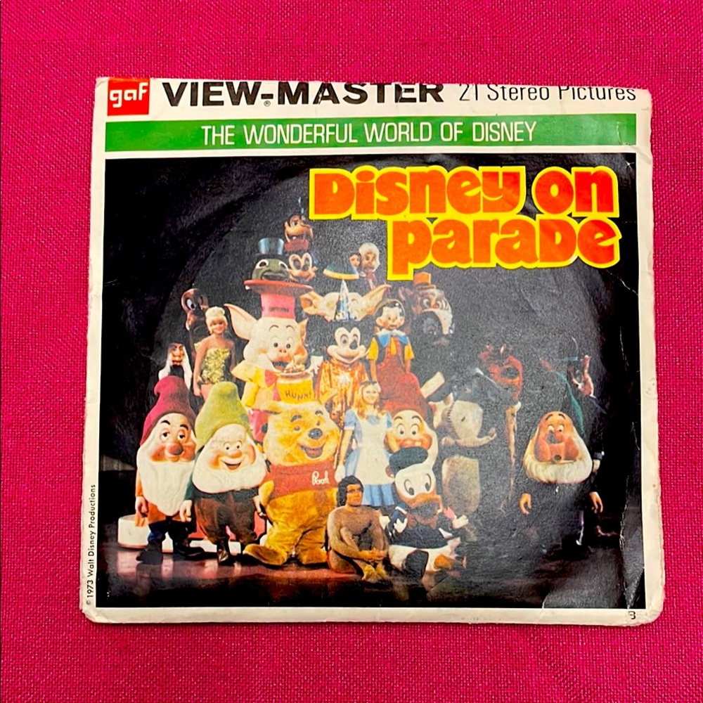 1973 Disney on Parade View-Master Reels in original sleeve with booklet